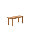 Linear Steel Bench, Burnt Orange 110cm