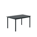 Linear Steel Table, Black 140cm