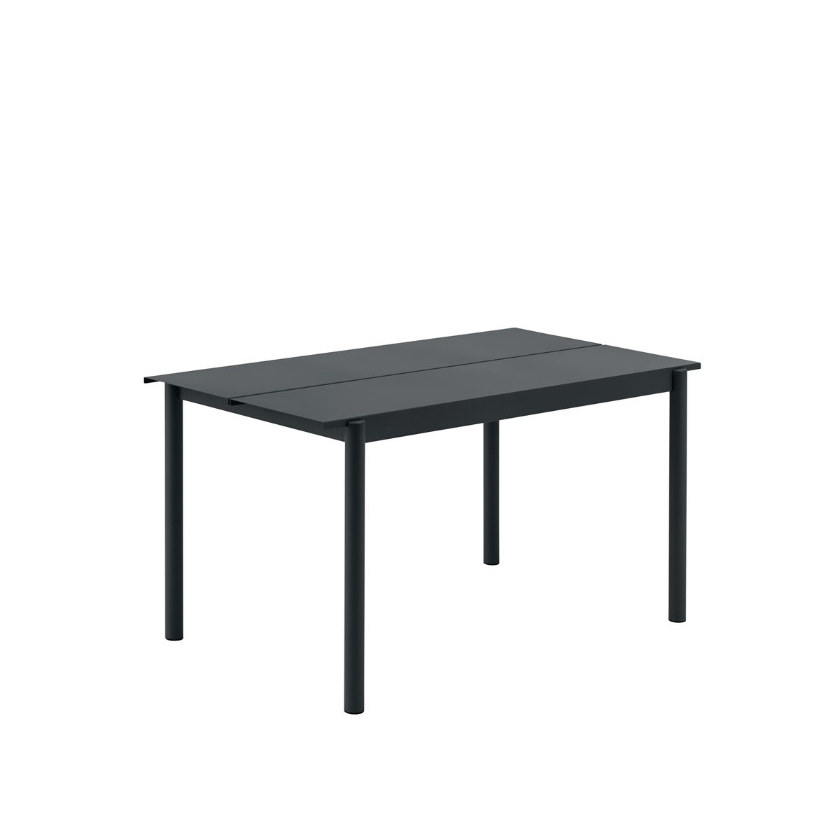 Linear Steel Table, Black 140cm