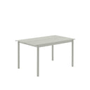Linear Steel Table, Grey 140cm, 55.1 X 29.5"