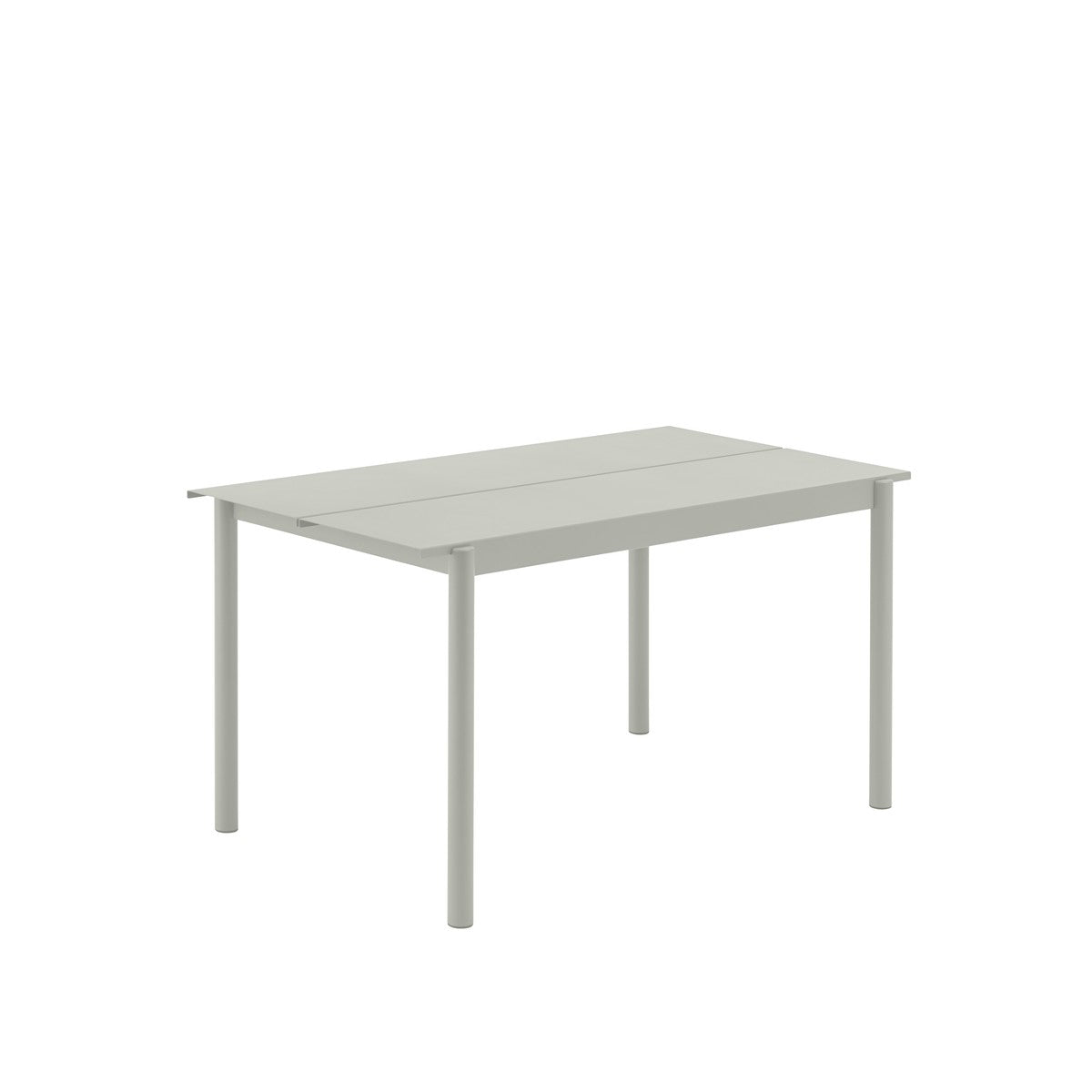 Linear Steel Table, Grey 140cm, 55.1 X 29.5"