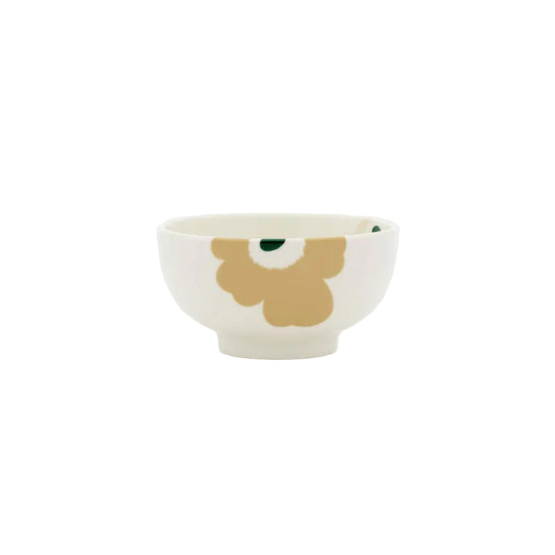 Oiva Unikko Bowl 3dl, Beige and White
