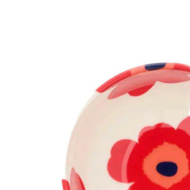 Oiva Unikko Bowl 3dl, Red and Blue