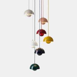 Flowerpot Pendant VP1, Beige Red (matching cord)