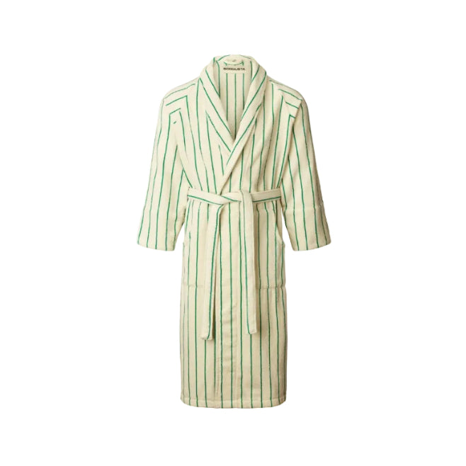 Naram Bathrobe, white/grass