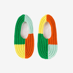 Quattro Knit Slippers | Flame Jade / S/M