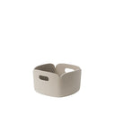 Restore Felt Square 11" Storage Basket, Sand