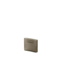 Ridge Vase Frosted, Taupe, 6.7"