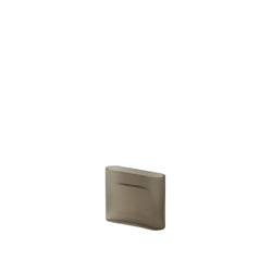 Ridge Vase Frosted, Taupe, 6.7