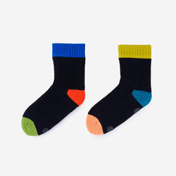 Spot Knit House Socks | Black / L/XL