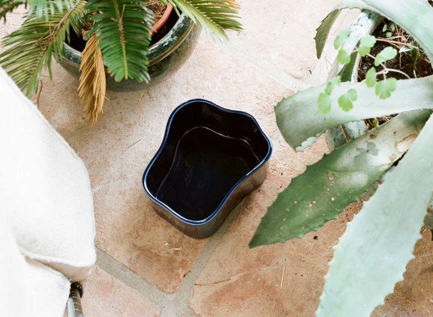 Riihitie Plant Pot, Shape A, Small Blue
