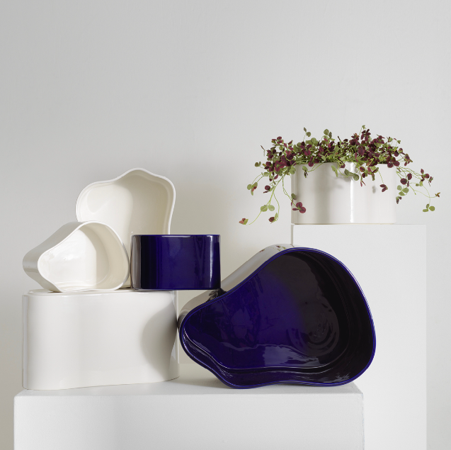 Riihitie Plant Pot, Shape B, Small White