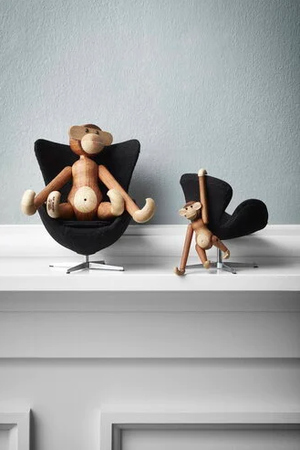 Kay Bojesen Mini Monkey, Teak/Limba