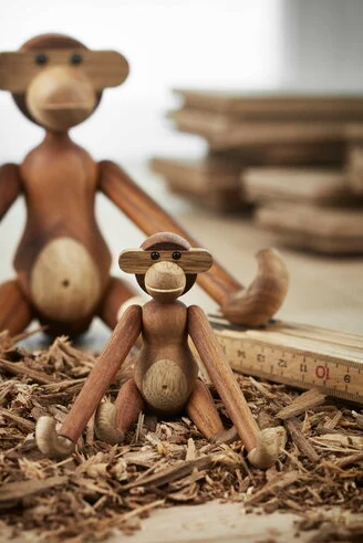 Kay Bojesen Mini Monkey, Teak/Limba