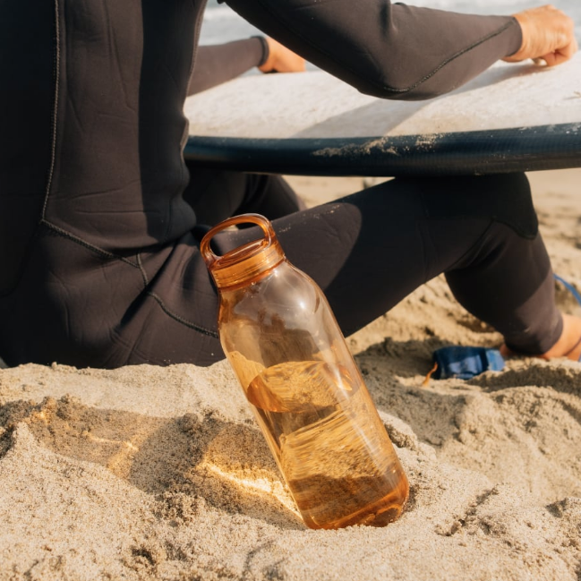 Kinto Water Bottle 950ml, Amber