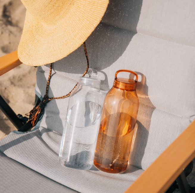 Kinto Water Bottle 950ml, Amber