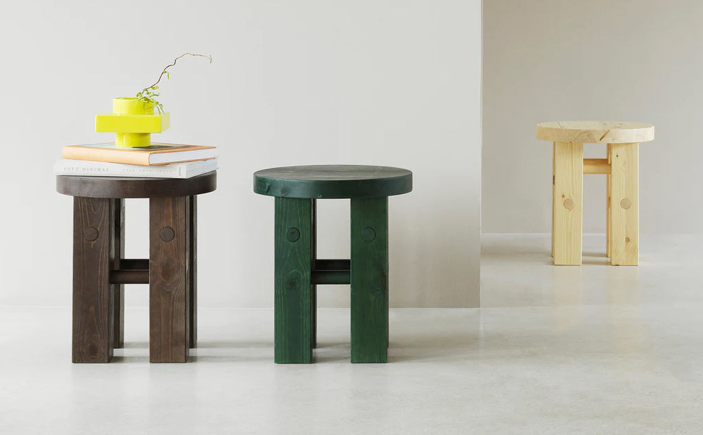 Fyr Stool, Dark Green
