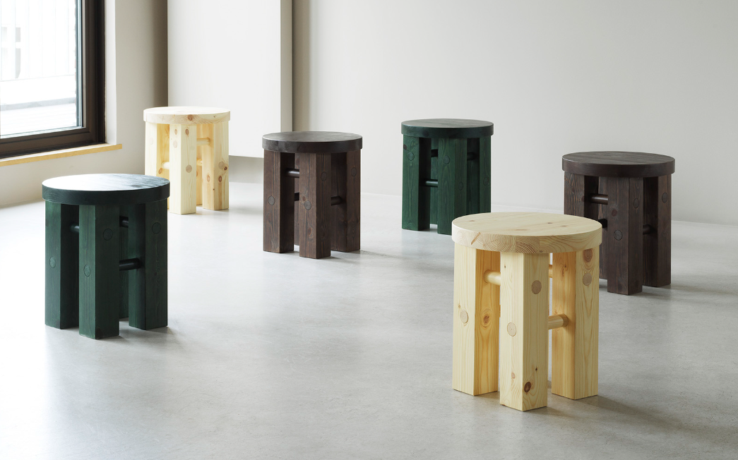 Fyr Stool, Dark Green