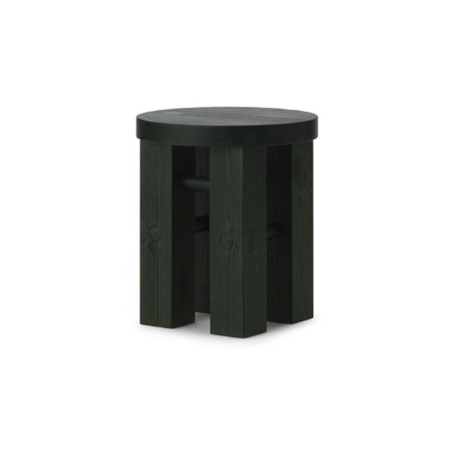 Fyr Stool, Dark Green