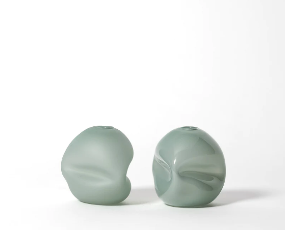 Pebble Vase 8" Matte Jade