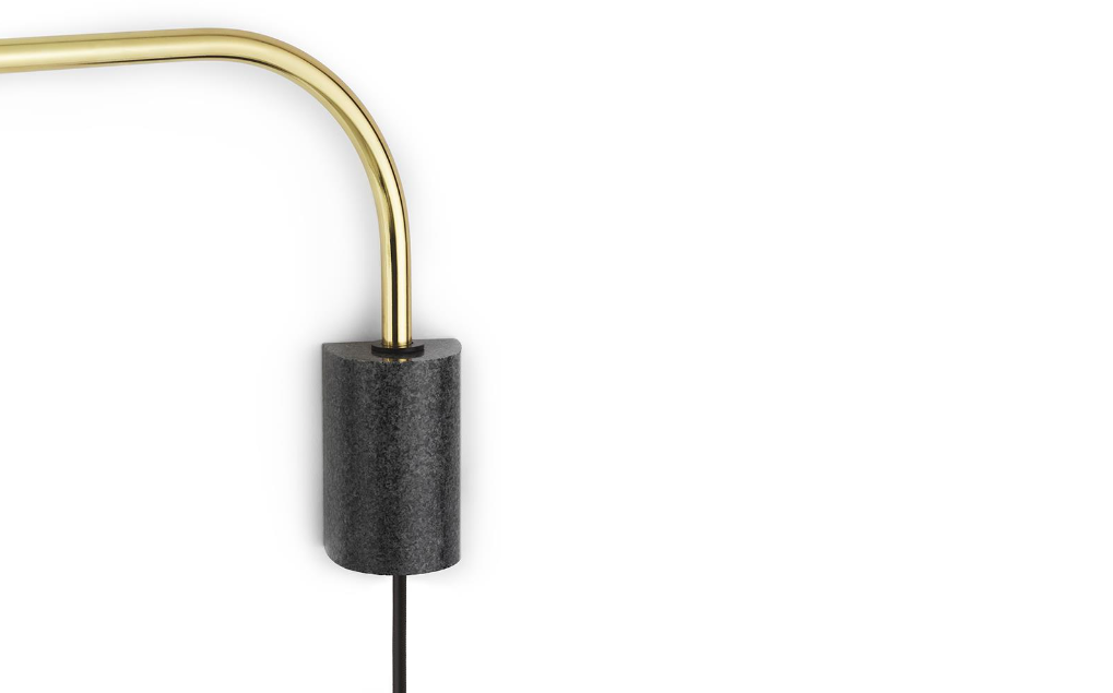 Grant Wall Lamp 43cm US, Brass