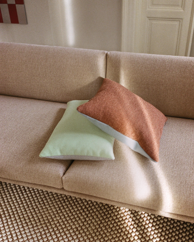 Mingle Cushion, Taupe 17.7 X 17.7"