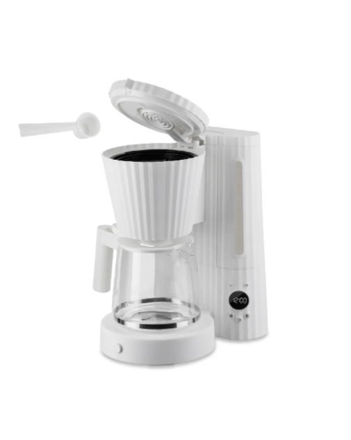 Plisse Coffee Machine, White