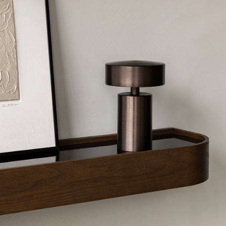 Epoch Shelf, Dark Stained Walnut, 20"-shelving-Audo-vancouver special