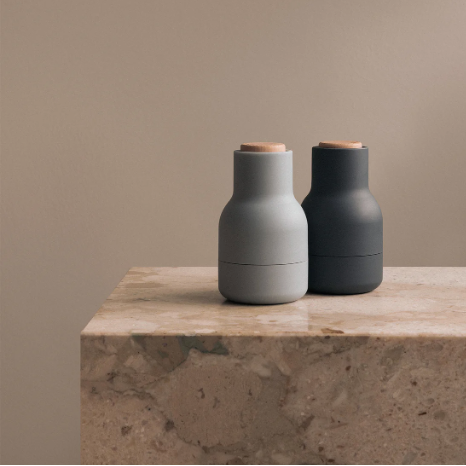 Bottle Grinder, Small, Ash Carbon/Beech Lid (2 pack)-Kitchen/Dishes-Audo-vancouver special