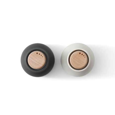 Bottle Grinder, Small, Ash Carbon/Beech Lid (2 pack)-Kitchen/Dishes-Audo-vancouver special