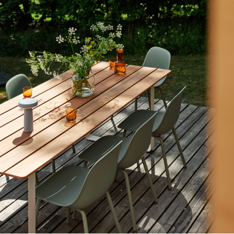 Fiber Outdoor Side Chair, Grey