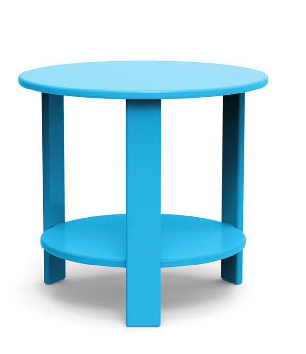 Lollygagger End Table, Sky Blue, 19"