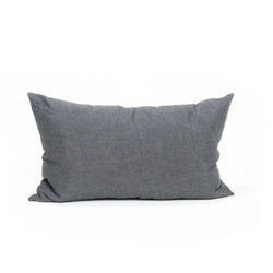 Loll Rectangle Pillow, Cast Charcoal, 20 x 12