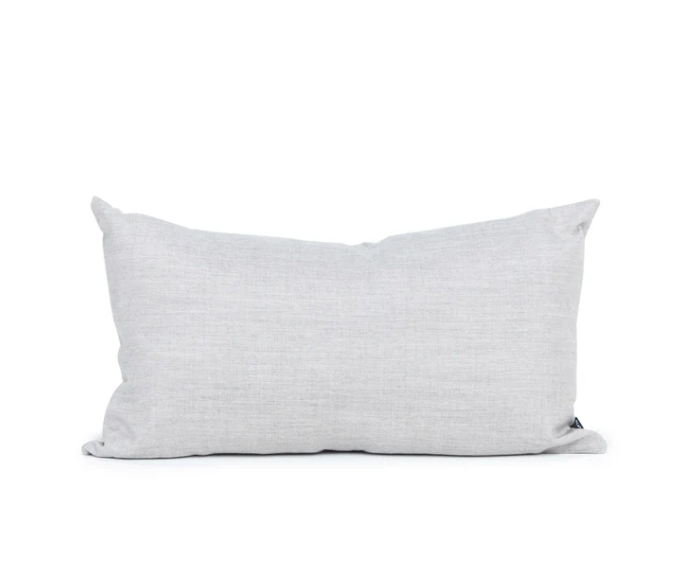 Loll Rectangle Pillow, Cast Silver, 20 x 12"