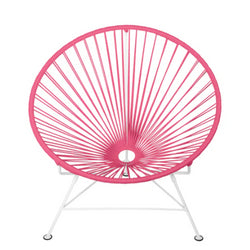 Condesa Chair, Pink Cord / White Frame (Display Model)