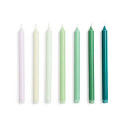 gradient candles, green