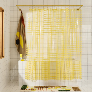 Sun Shower Curtain, 2x2 Butter