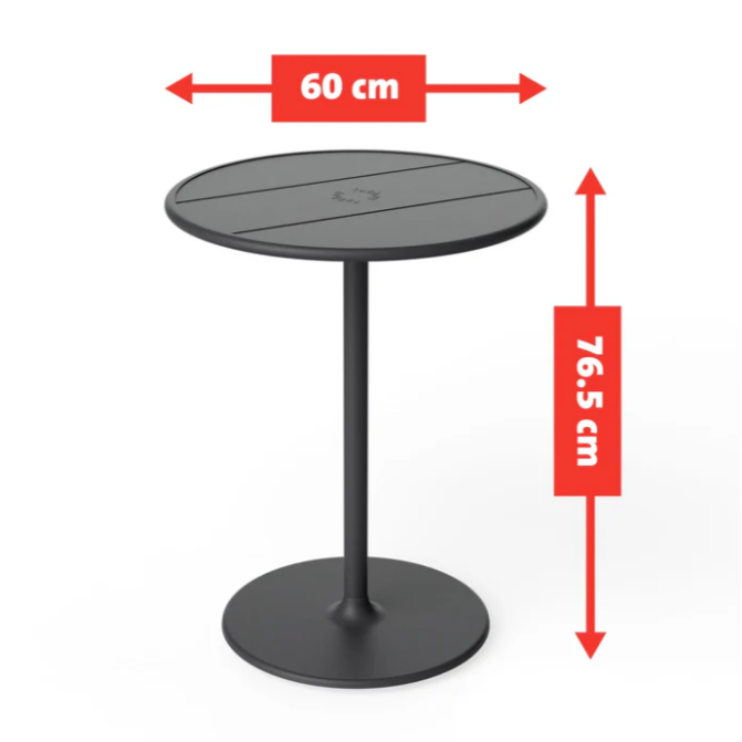 Fred's Bistro Table Set, Dark Sage. Incl 2 chairs.