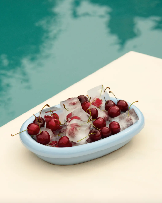 Barro Oval Dish, Light Blue