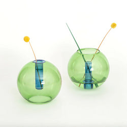 Bubble Vase - Med - Green / Blue