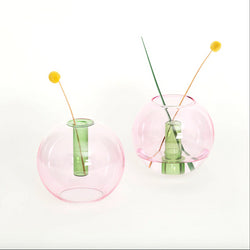 Bubble Vase - Med - Pink / Green