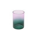 Gradient Glass, Set of 2, Teal/Lilac