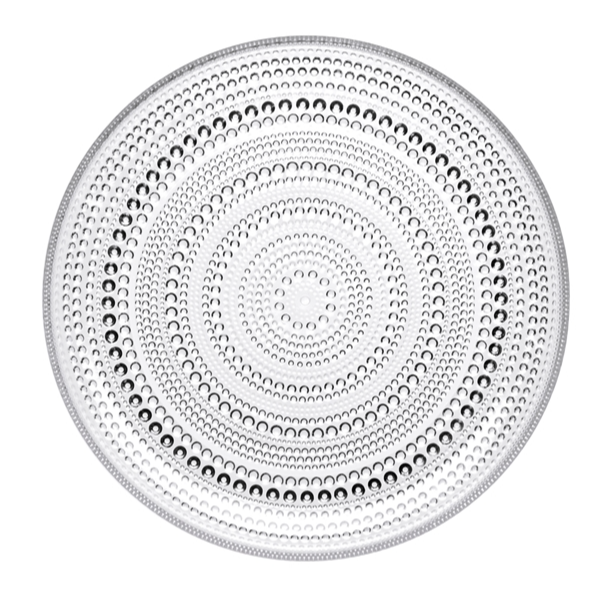 Kastehelmi Medium Plate 9.75” Clear