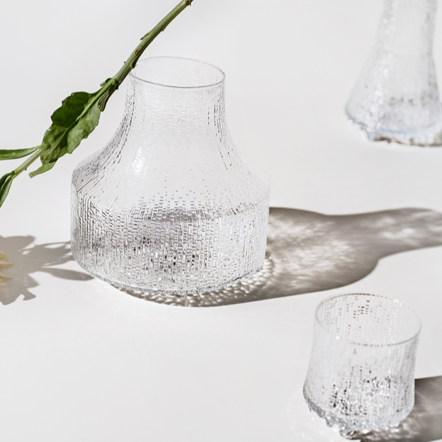 Ultima Thule Glass Vase 7.1" x 7.6" Clear