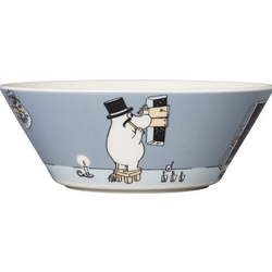 Moomin Bowl 15cm, Moominpappa Grey