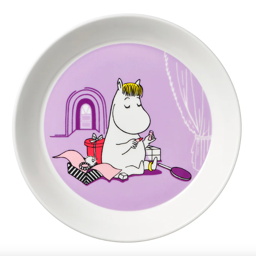 Moomin Plate 19cm, Snorkmaiden Lilac