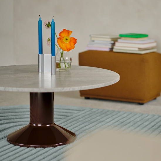Pair Candleholder, 4" Aluminum