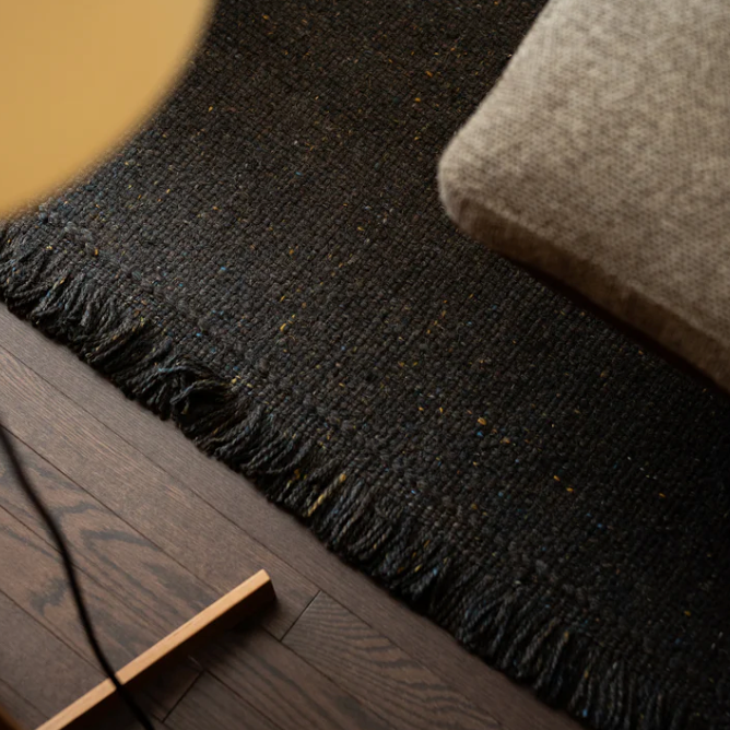 Basket Area Rug, Truffle, 6 x 9'