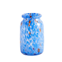 Splash vase, roll neck medium blue