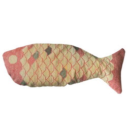 Lucky Fish Pillow, Gold
